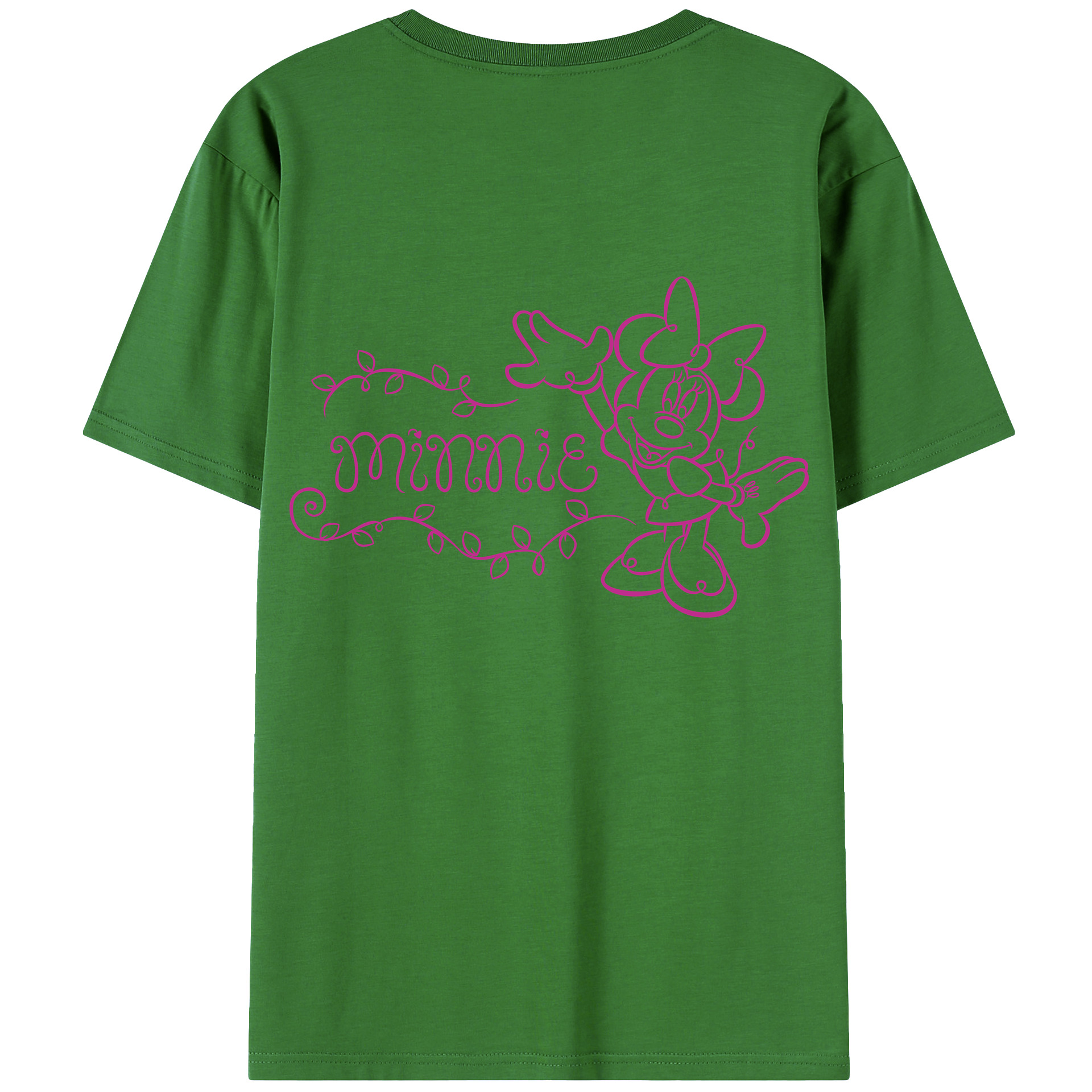 （画像用） ミッキーマウス Mickey Mouse レディース半袖Tシャツ(バックプリント)